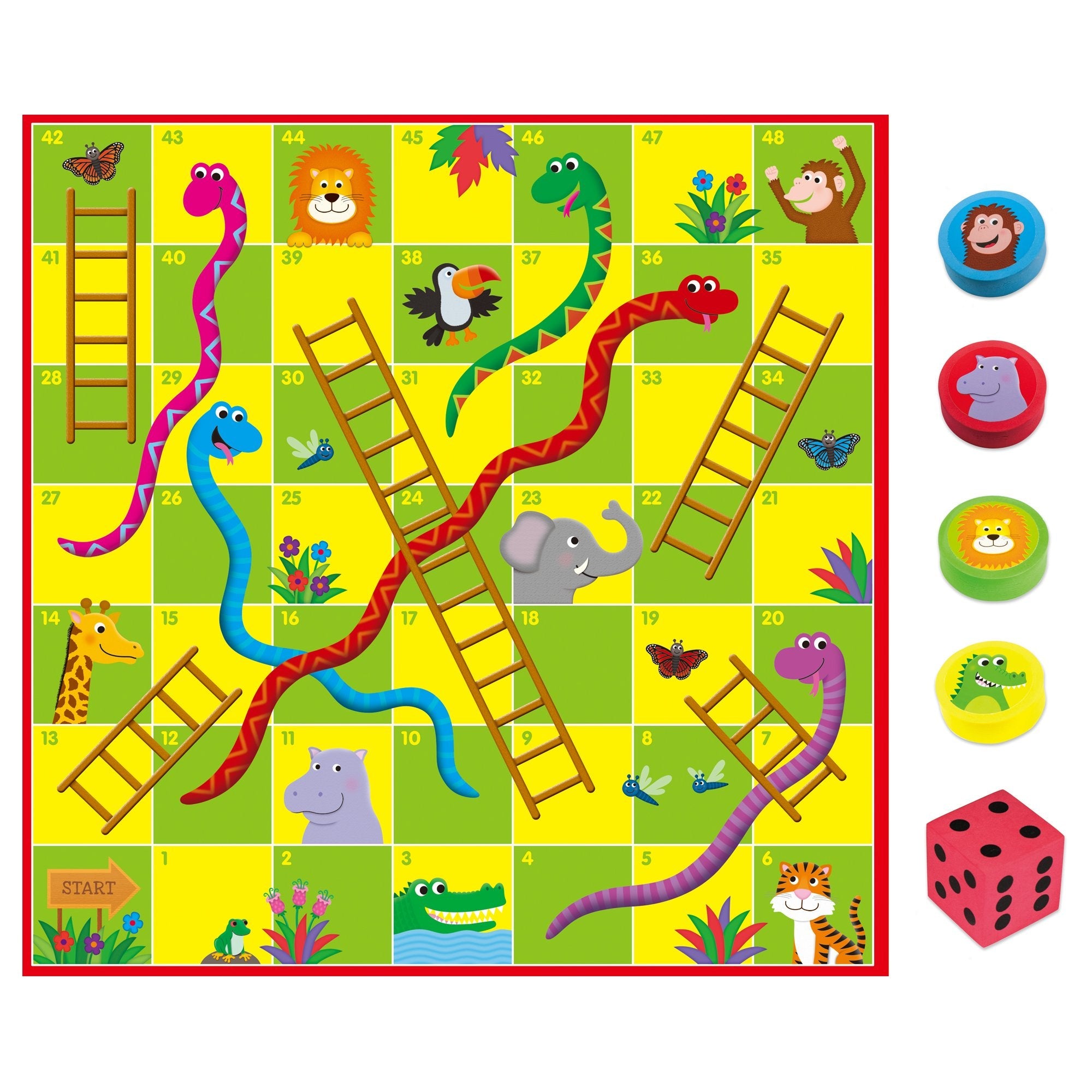 Giant Snakes and Ladders Puzzle